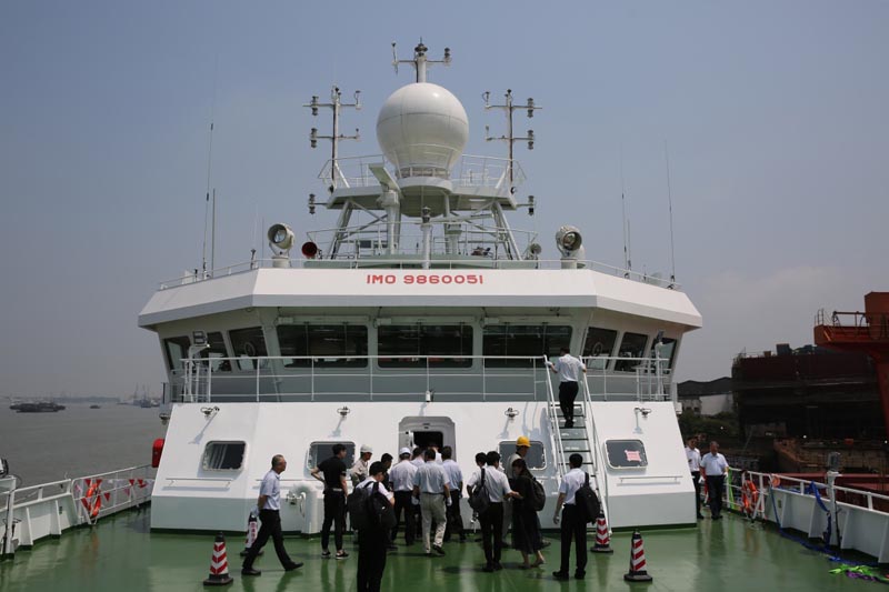 我國最大兩艘海洋漁業綜合科學調查船正式交付使用